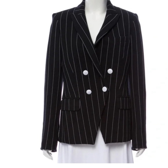 Veronica Beard Daytona Blazer Pinstripe Double Breasted blazer Size 2 - Picture 3 of 9